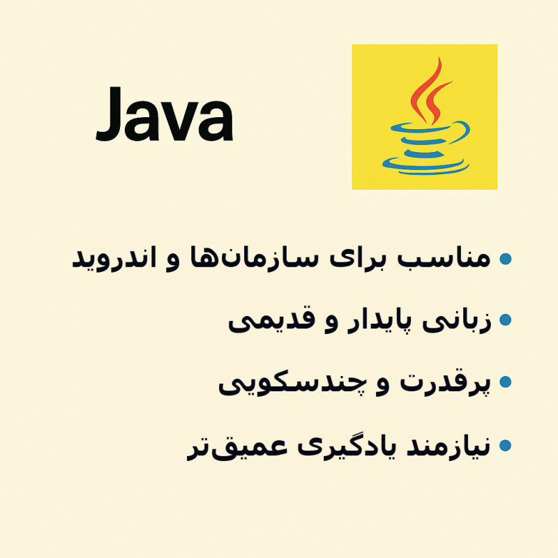 Java – جاوا بهترین زبان برنامه نویسی سال 1404